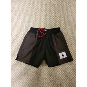 Just Don Dealer Shorts Men's Size XS Black And Brown